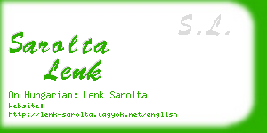 sarolta lenk business card